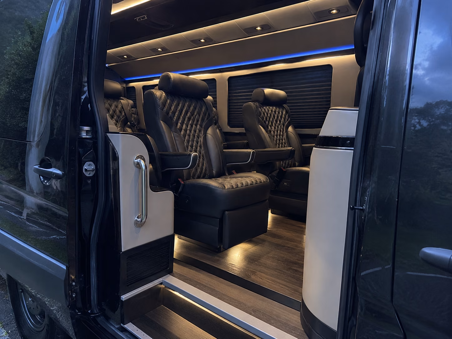 logan corporate event transportation onboard seating