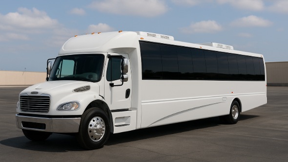 Exterior of Charter Bus Company Logan's 30 Passenger Minibus in Logan
