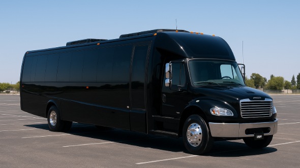 Exterior of Charter Bus Company Logan's 35 Passenger Minibus in Logan