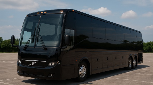 Exterior of Charter Bus Company Logan's 50 Passenger Charter Bus in Logan