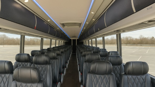 logan 54 passenger charter bus rental