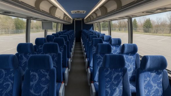 logan 55 passenger charter bus rental