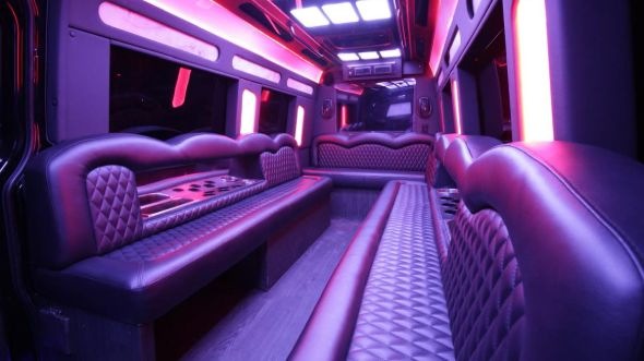 logan sprinter limo rental inside